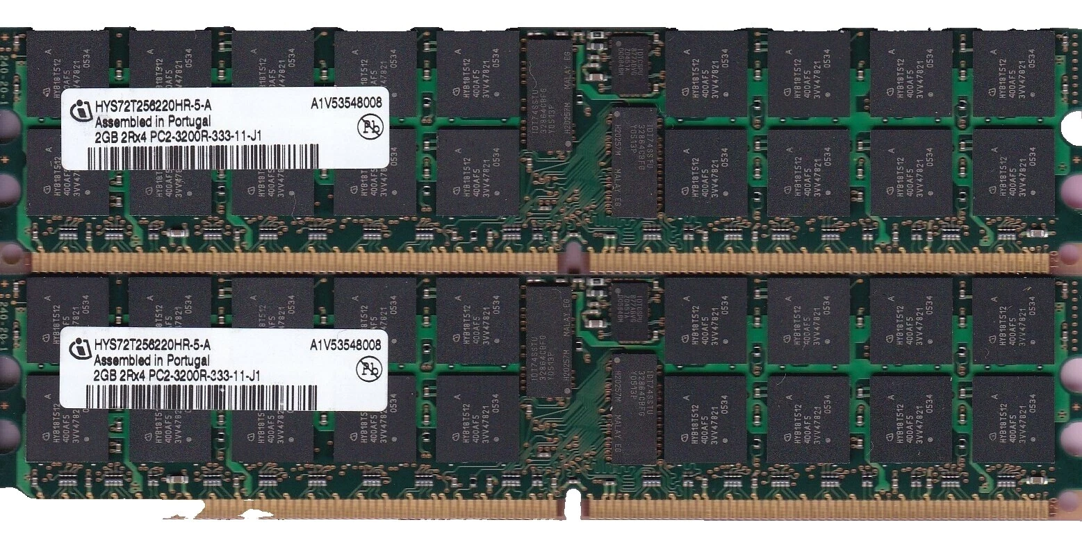 Infineon DIMM Computer Memory (RAM 2 GB Capacity per Module)