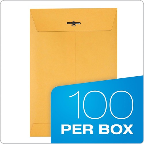 100 Pcs CLASP ENVELOPES 6x9 28lb Kraft Shipping Mailing Gummed Business Manila - Picture 5 of 8