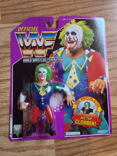 WWF DOINK THE CLOWN Hasbro MOC Series 9 FIGURE 199...