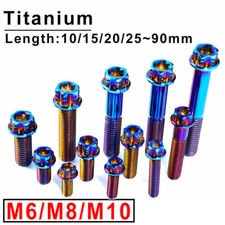 M6/M8/M10*10/15~90mm Titanium Internal And External Plum Blossom Flange Screws