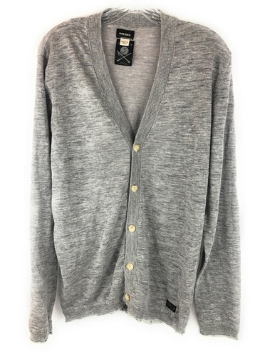 Diesel K Malini Mens Cardigan Grey Size 
