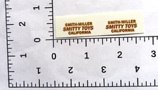 SMITTY TOY water slide door decal for Smith Miller truck  SHIPPING W/TRACKING