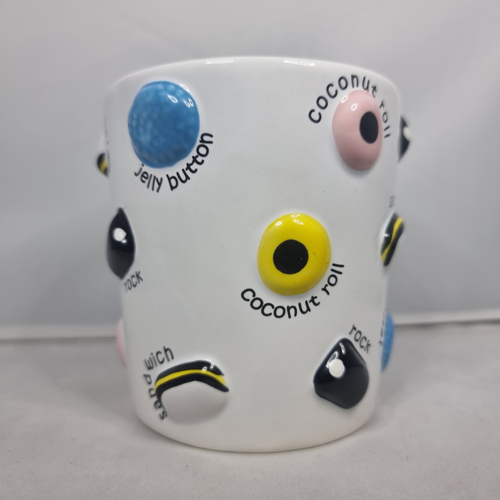 Marks & Spencer Liquorice Allsorts Sweets Large 3D White Novelty