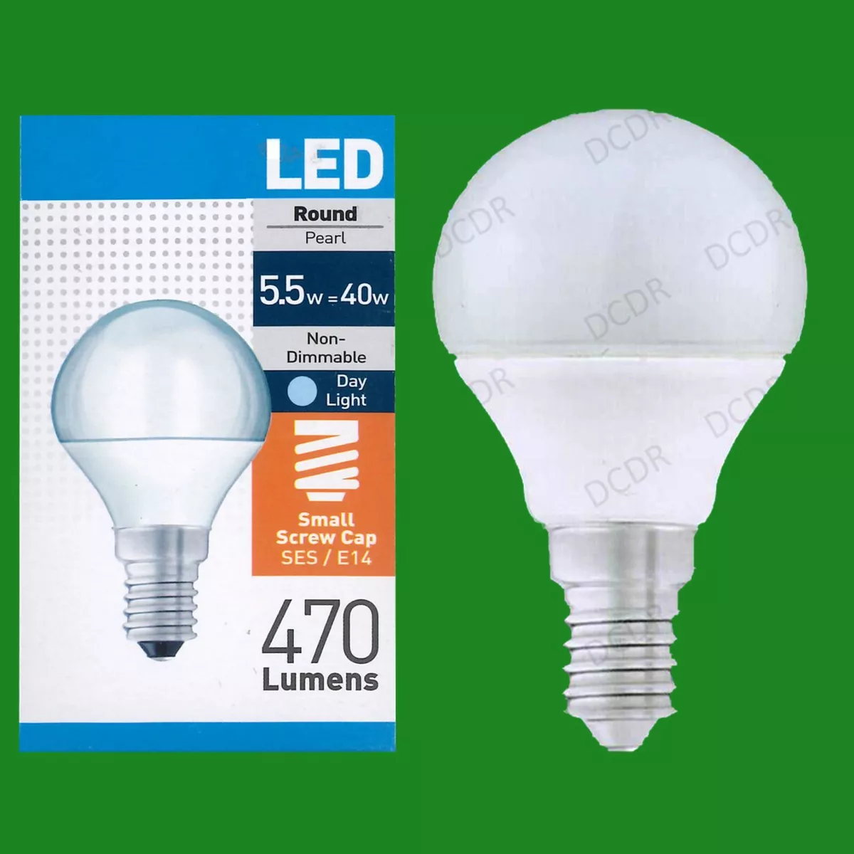 5.5 watt ses pearl led round bulb deals