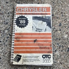 Vtg Sc 1983-1989 Chrysler Otc System 2000 Instruction Manual Spiral Bound 1988 Vtg Sc 1983-1989 Chrysler Otc System 2000 Instruction Manual Spiral Bound 1988