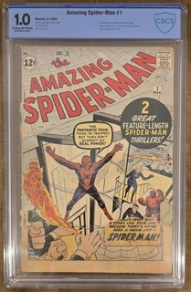 THE AMAZING SPIDER MAN #1 MARVEL 1963 CBCS 1.0 OPEN AUCTION NO RESERVE