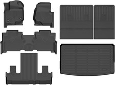 Floor Mats  Cargo Liner for 2021-2025 Ford Expedition Max 7 Seats with Backrest