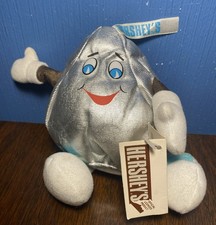 VINTAGE Hershey's Candy Kiss 1999 Mascot 7" Plush Stuffed Park Souvenir, NEW NWT