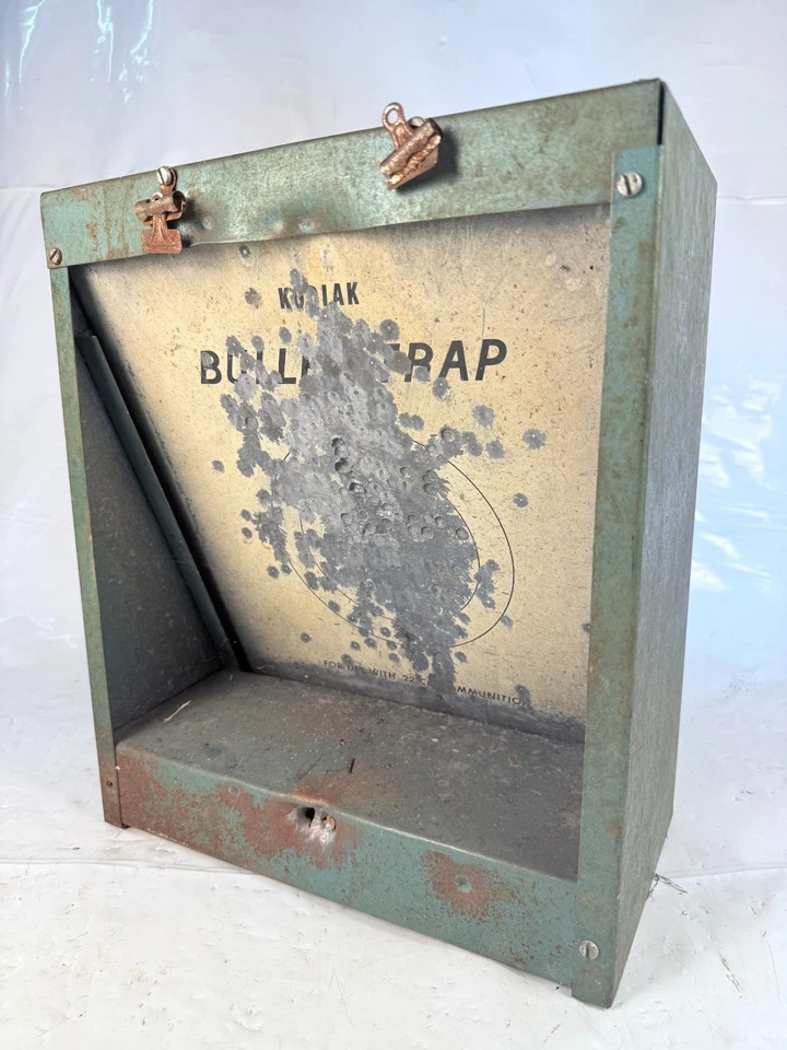 VINTAGE KODIAK Portable BULLET TRAP .22 Caliber Heavy Steel w/ Carry Handle - Image 2 of 4
