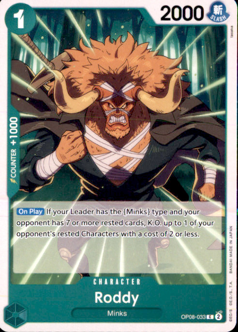 Roddy C Two Legends OP08-033 NM 2024
