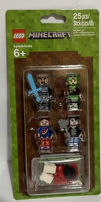 LEGO Minecraft Skin Pack Set 853609 figures Weapons TNT 25pc NEW SEALED