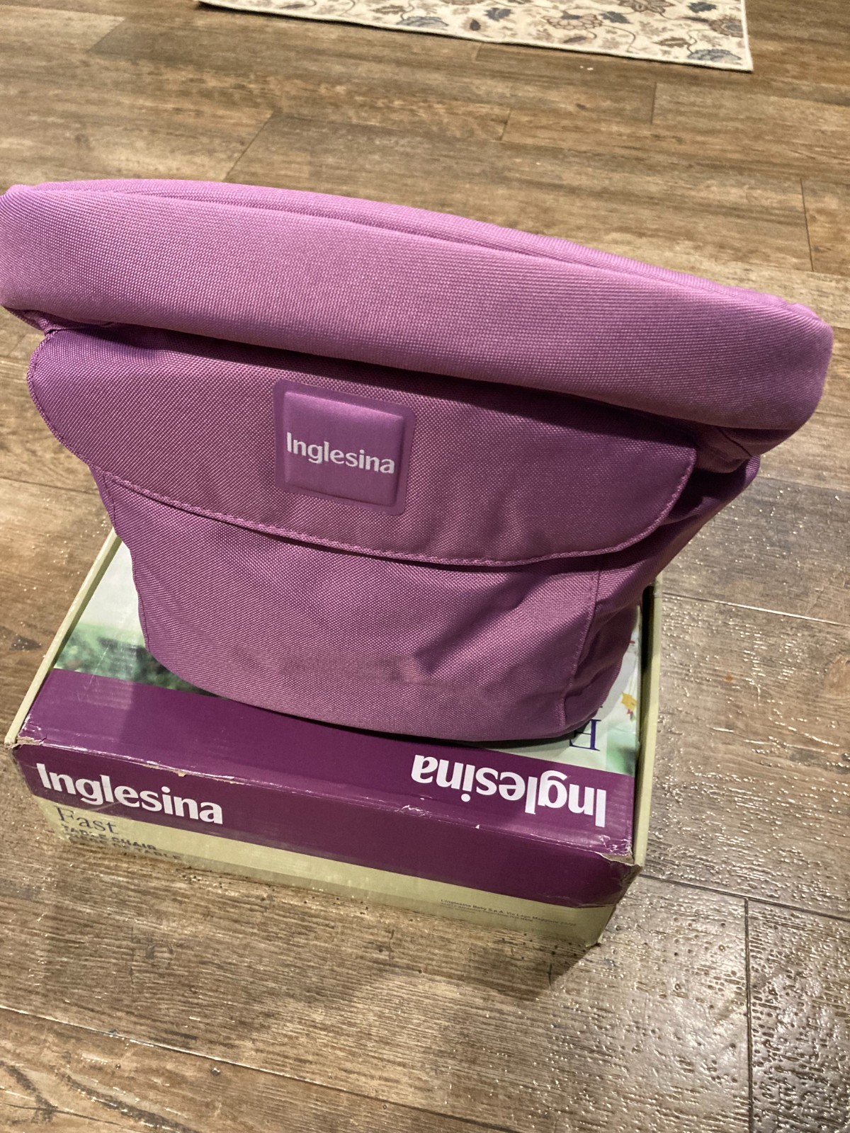 Portable Kids Inglesina Fast Table Chair High Chair Home Restaurant Purple