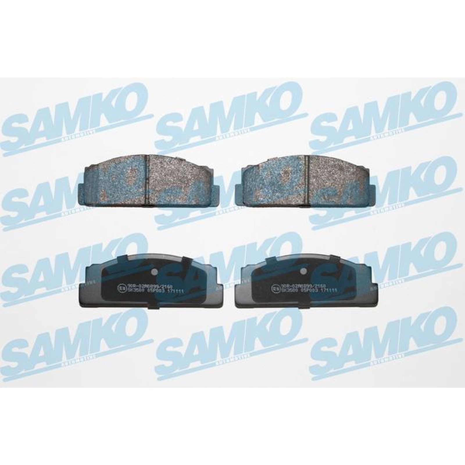1x ORIGINAL® SAMKO Bremsbelagsatz, Scheibenbremse Vorne für Fiat PANDA 124