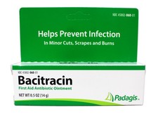 Bacitracin First aid Antibiotic Ointment, USP - 1/2 0.5 Ounce Pack of 1 , 1