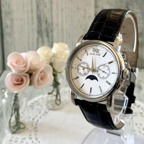 Rare Ice Link Watch Aquaruna Moon Phase | eBay Australia