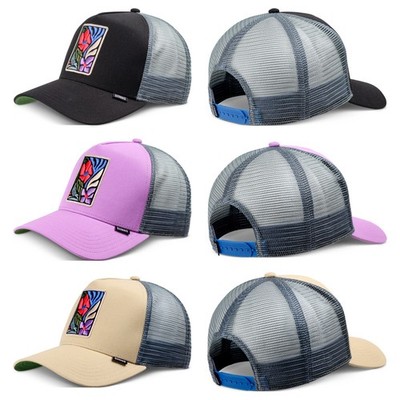 DJINNS M-Flowers Trucker Cap - Mütze Kappe Meshcap Basecap Baseball Cappy New