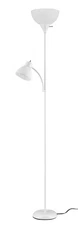 Mainstays 72" White Combo Floor Lamp with Reading Lamp, Modern Design