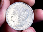 MORGAN SILVER DOLLAR 1897 90% SILVER NICE AU++ FROSTY