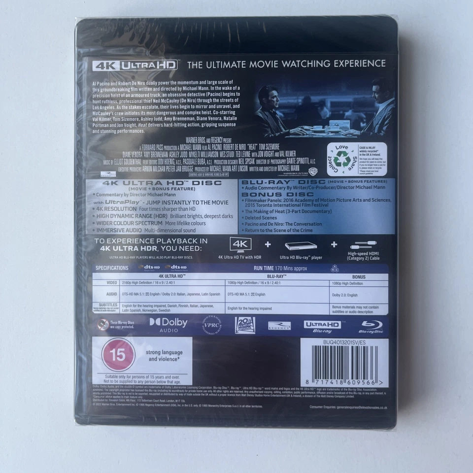 Heat - *SEALED* 4K UHD Blu-ray - Image 2 of 2
