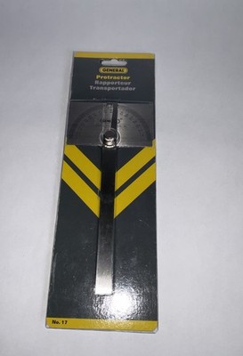 General Tools USA CF-17 Angle Finder Protractor 0-180 Degrees Stainless Steel  