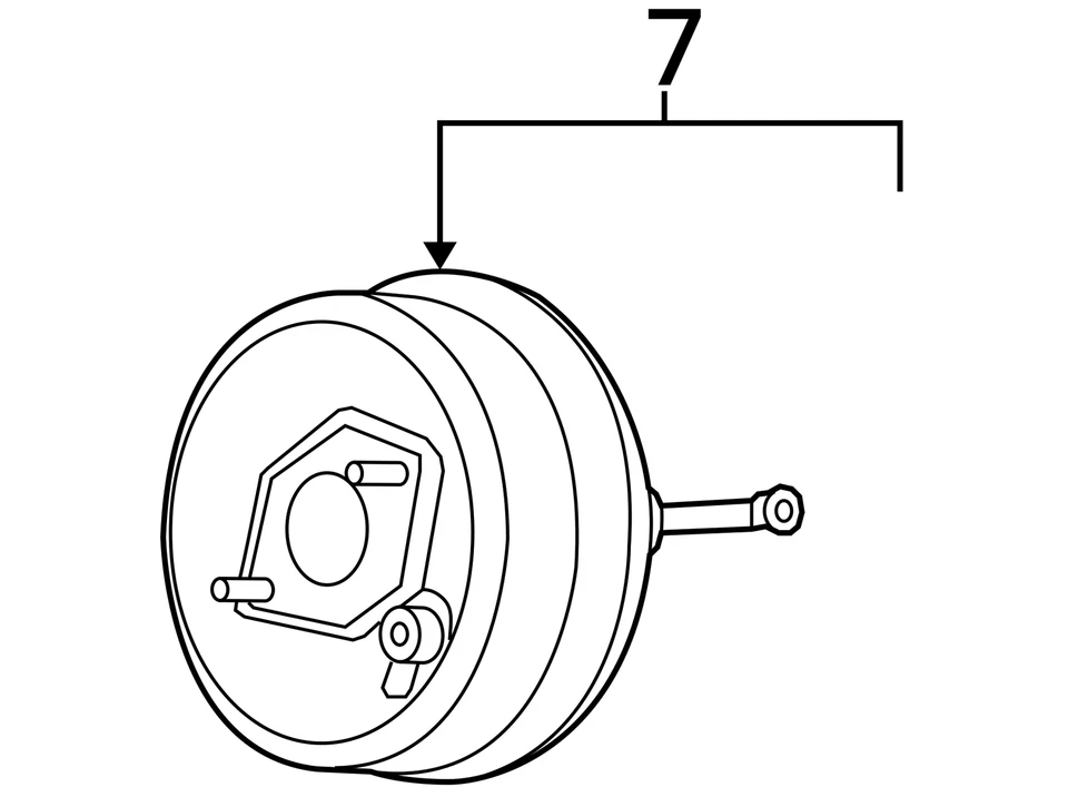 Power Brake Booster compatível com 08-12 MALIBU 829872 - Imagem 3 de 4