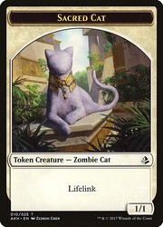 Sacred Cat Token #10 Amonkhet MTG