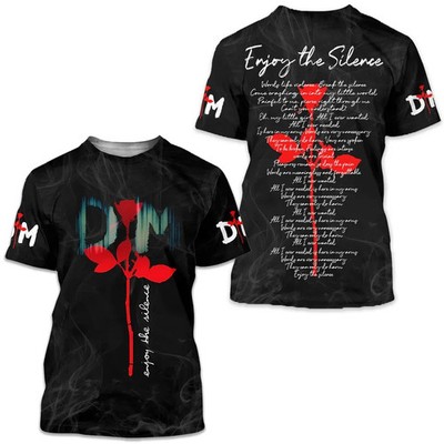 Depeche Mode Enjoy The Silence Song Lyrics 3D Shirts QT1366