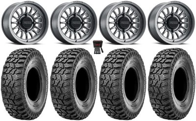 Method 411 15'' Wheels Titanium (5+2) 33'' Ridge Saw 2.0 Tires Can-Am Maverick X3