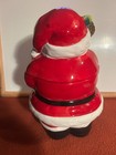 Christmas Santa Cookie Jar Merry Christmas! Ceramic 12" Tall Santa Claus in Box — photo 3