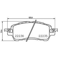 Brembo BremsbeläGe Bremsbelegsatz Vorne System Akebono FüR Mazda 2
