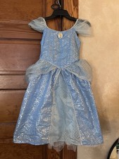 Disney Parks Cinderella Costume Gown Princess Dress Size M 7/8 Authentic
