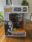 Funko Pop Star Wars The Mandalorian Dark Saber Glows GITD #491 Exclusive Figure