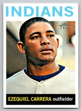 2013 Topps Heritage #362 Ezequiel Carrera Cleveland Indians