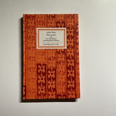 *Oroonoko* von Aphra Behn, Insel-Bücherei Nr. 596
