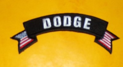 FABRIC PATCH: DODGE VEHICLE, LENGTH 12 CM, GOOD CONDITION SEE PHOTOS. POUR TOU