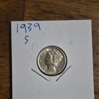 1939-S Mercury Dime 10C Silver Brilliant Uncirculated KM#140