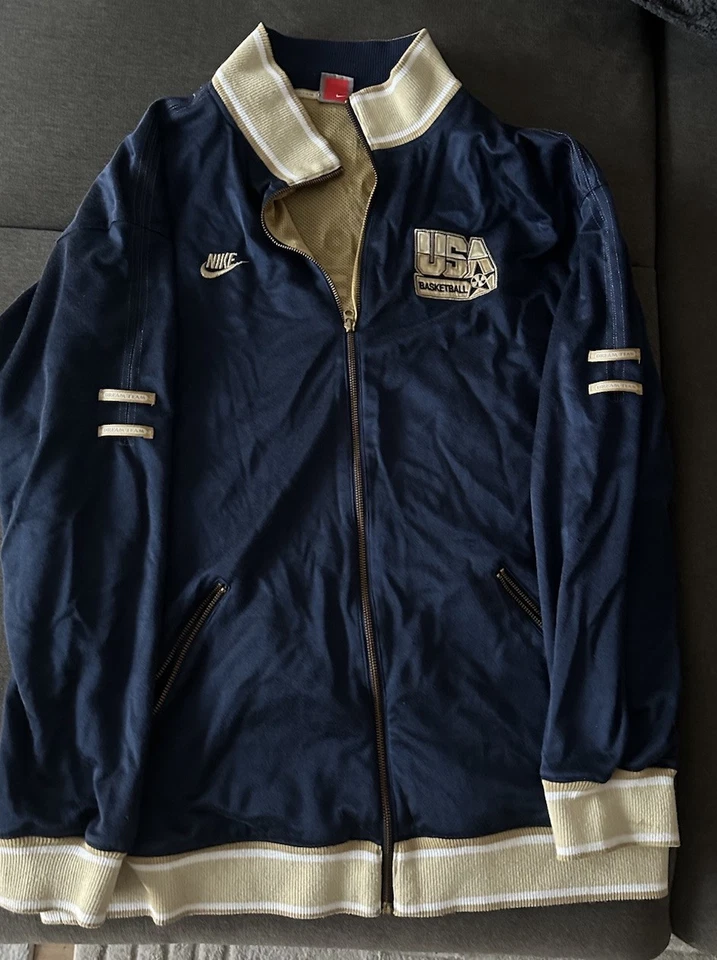Nike USA 1992 Olympia Jacke XL Dream Team Trainingsjacke Vintage Jordan - Bild 1 von 4