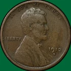 1912-S Lincoln Wheat Cent Very Fine VF Coin #43294