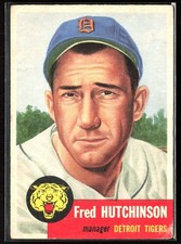 Fred Hutchinson 1953 Topps M #72 Detroit Tigers