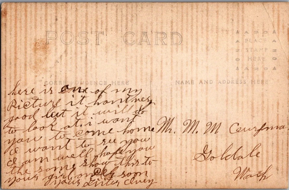 RPPC Postcard Parkersburg West Virginia US Young Woman In Hat Portrait - Image 2 of 2