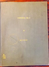 BEETHOVEN  Symphonie  No. I  Orchestral score - Cleveland Public Library 1948 HB