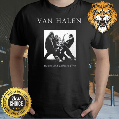Rare Van Halen - Women and Children First Rock Black T Shirt S-4XL