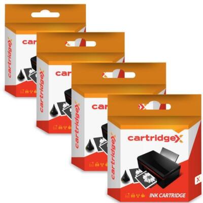 4 X SCHWARZ HIGH CAP TINTENPATRONE FÜR HP 300XL 300 XL DESKJET F4292 F4293 F4294