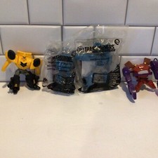 Two McDonald's Happy Meal Toy 2016 Transformers Robots In Disguise  2 Open