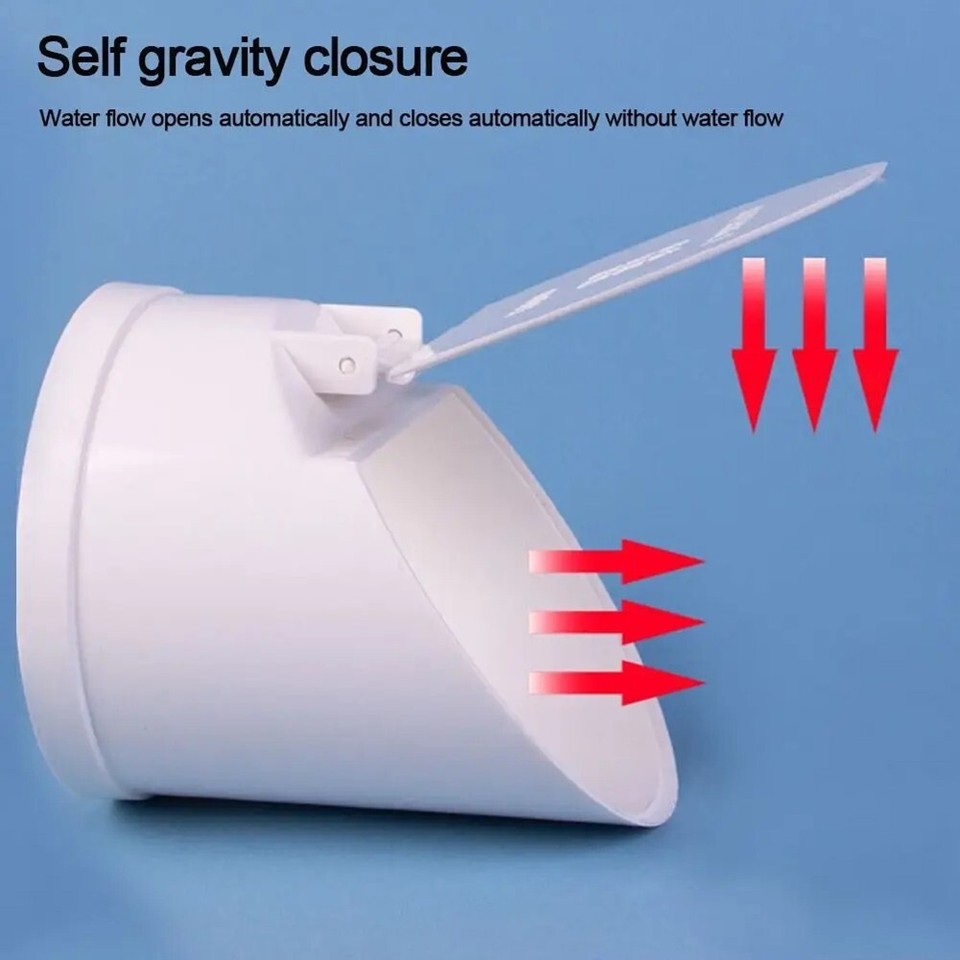 High Capacity PVC Drainage Pipe Floor Drains Auto Closing Large