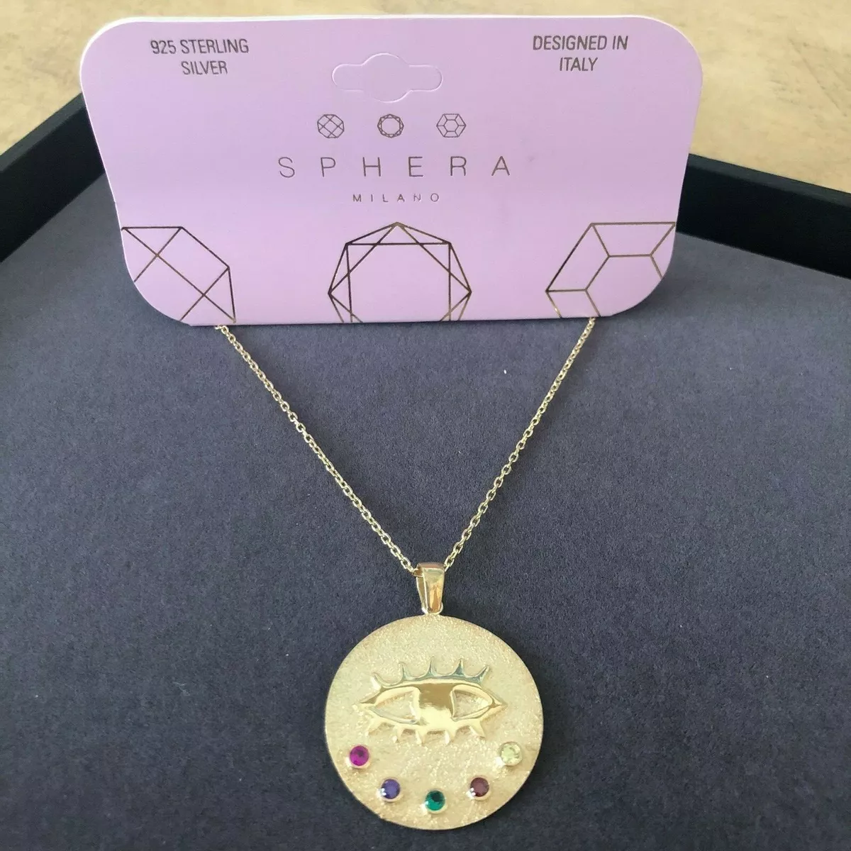 Sphera Milano Large Evil Pendant Necklace NWT 18