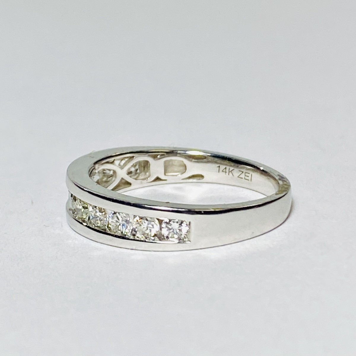 ZEI Rosy Blue IGI Certified 14K White Gold 1.95ctw Diamond Sz 7.25