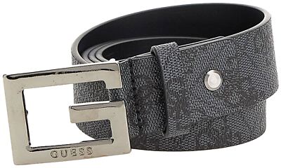 GUESS Bm7661Vin35 Vezzola 4G Logo Verstellbarer Herren Gürtel In COAL M - L - XL
