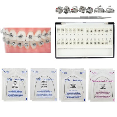 Dental Orthodontic DAMON Q Metal Self Ligating Brackets Copper Niti Arch Wires