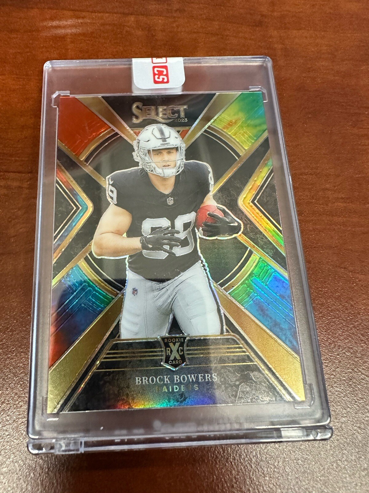 2023 Panini Select Football Brock Bowers Rookie XRC Tie-dye Prizm /25